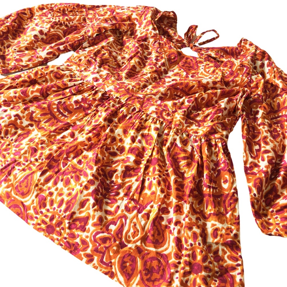 Anthropologie Love The Label Floral Open Back Blouse NWT 2X Plus - Picture 5 of 15